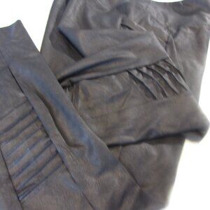 Vera Wang Faux Leather Moto Leggings